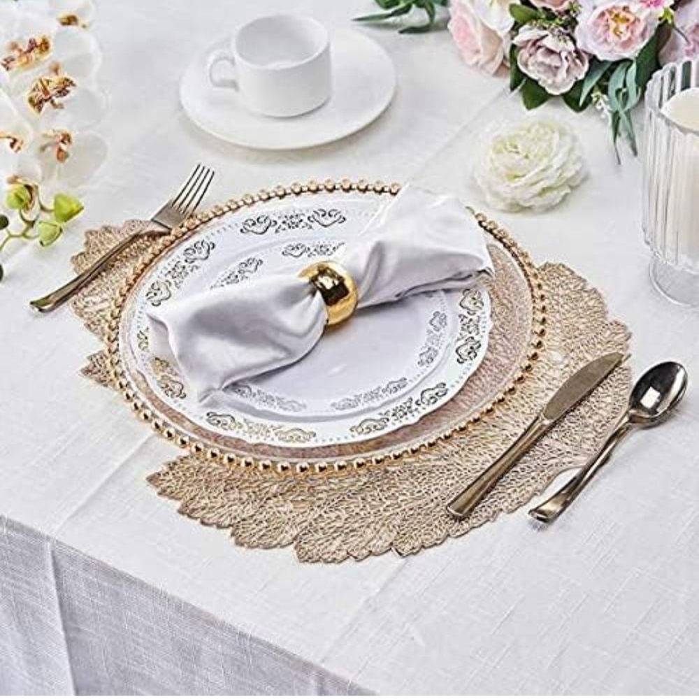 Decorative Gold Lead Placemats
